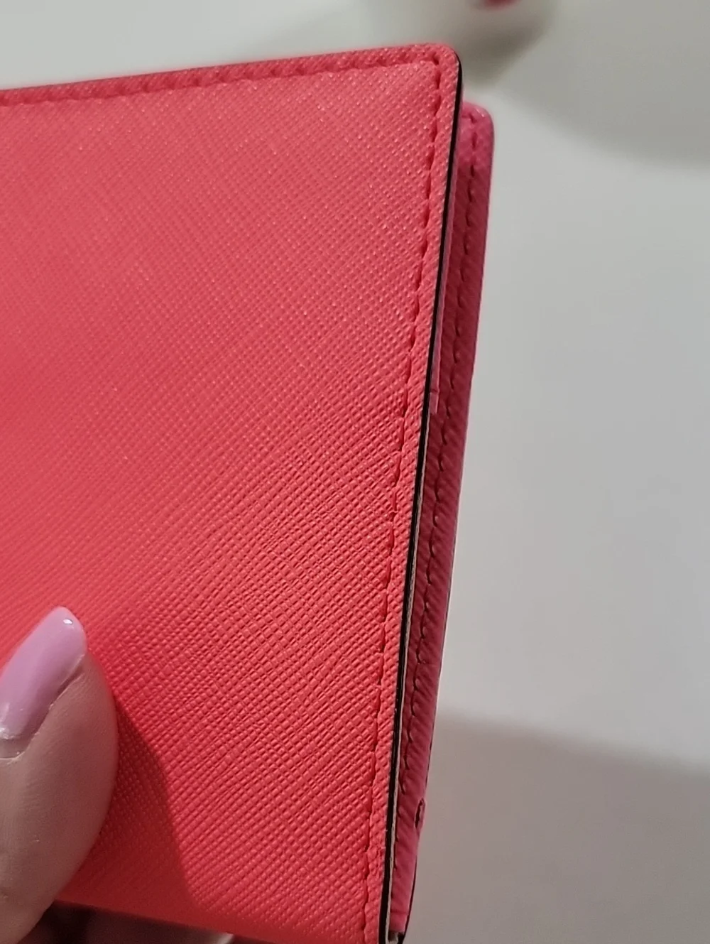 kate spade coral Talk The Talk Imogene Passport Holder Featuring Parrot